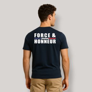 T-shirt Force & Honneur Marine
