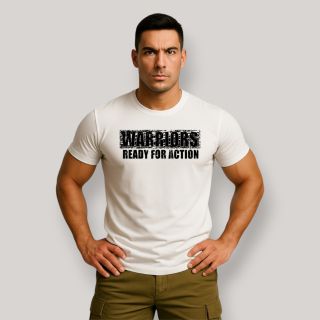 T-shirt Warriors Military Blanc T-shirt Warriors Military Blanc