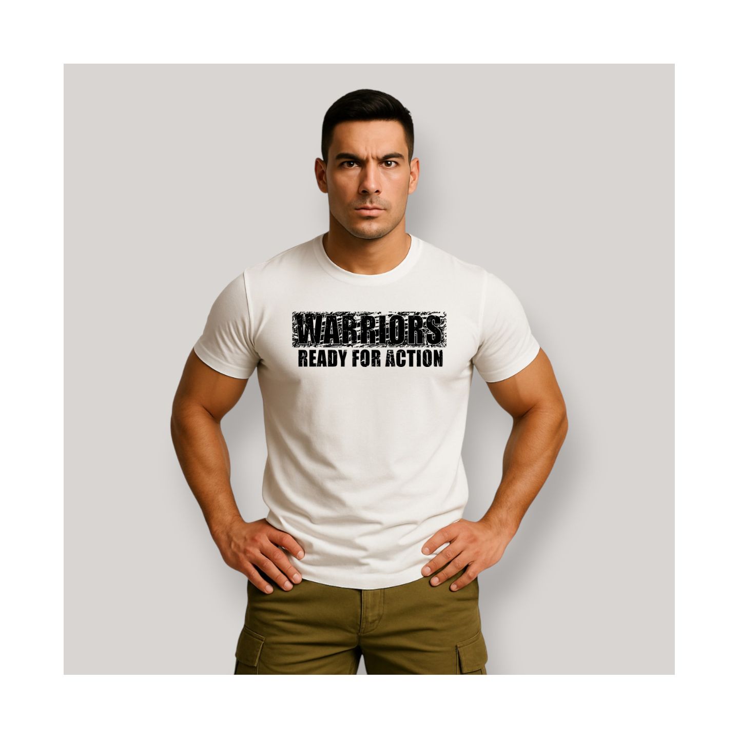 T-shirt Warriors Military Blanc T-shirt Warriors Military Blanc