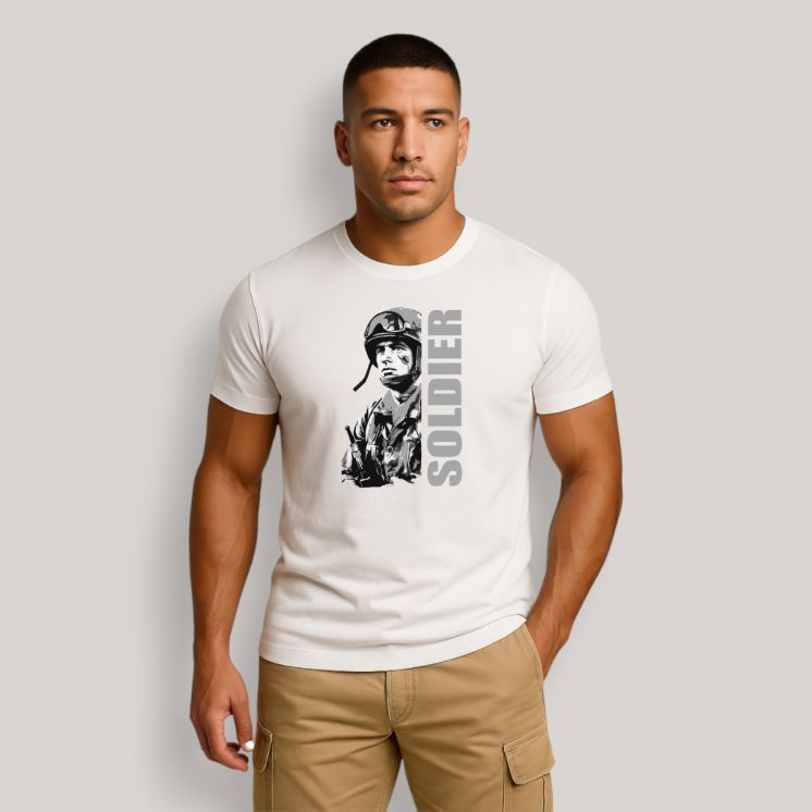 T-shirt Soldier Blanc