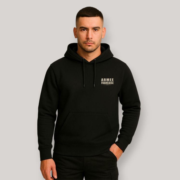 Sweat-shirt Armée Française BR Noir