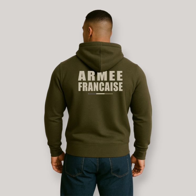 Sweat-shirt Armée Française BR Kaki
