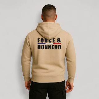 Sweat-shirt Force & Honneur Light Sand