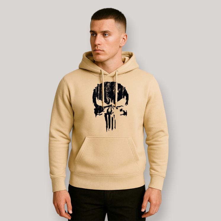 Sweat-shirt Punisher Noir Light Sand