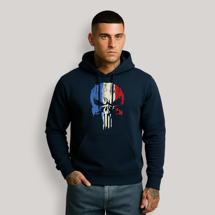 Sweat-shirt Punisher France Marine