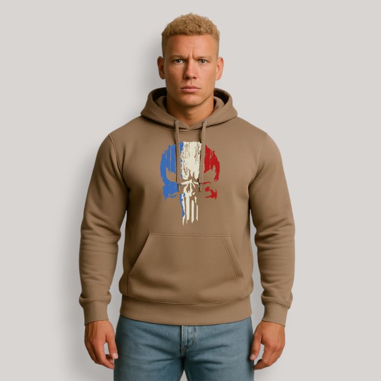 Sweat-shirt Punisher France Moka