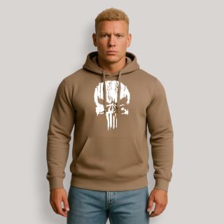 Sweat-shirt Punisher Blanc Moka