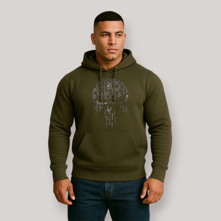 Sweat-shirt Punisher Balles Kaki