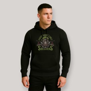 Sweat-shirt Push your limit Soldiers Noir