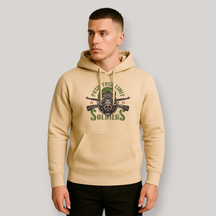 Sweat-shirt Push your limit Soldiers Light Sand