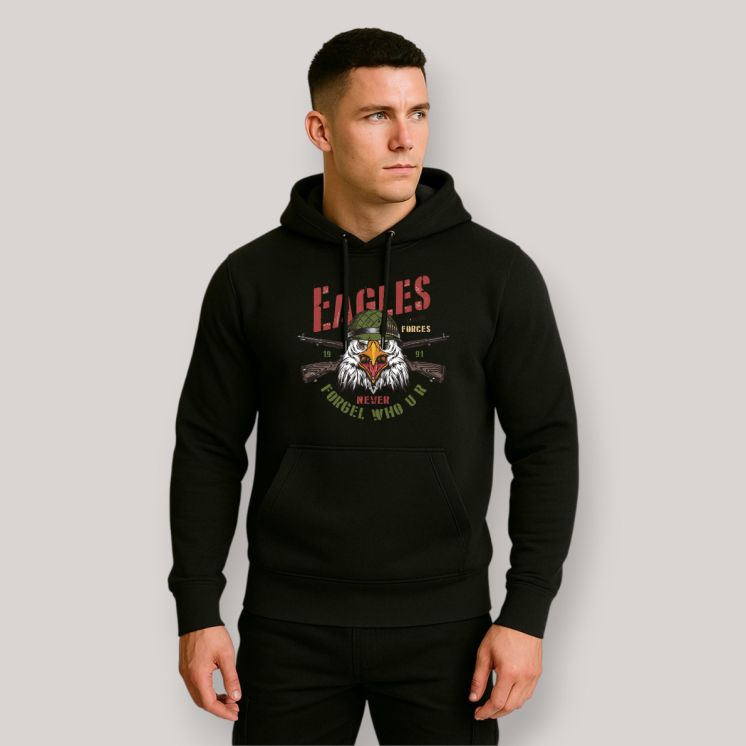Sweat-shirt Eagle never forget Noir