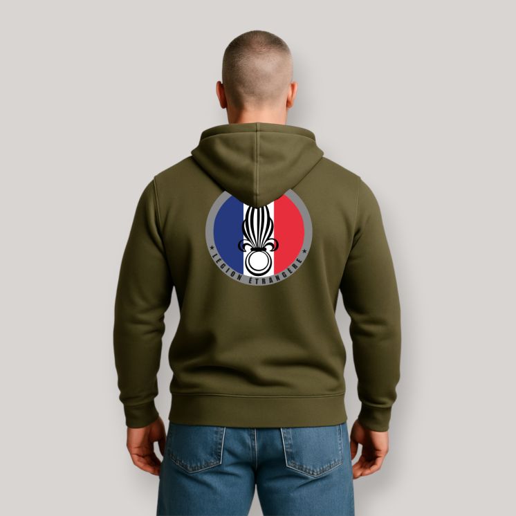 Sweat-shirt Légion Etrangère France Kaki