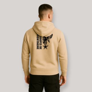 Sweat-shirt Troupes de Montagne design Light Sand