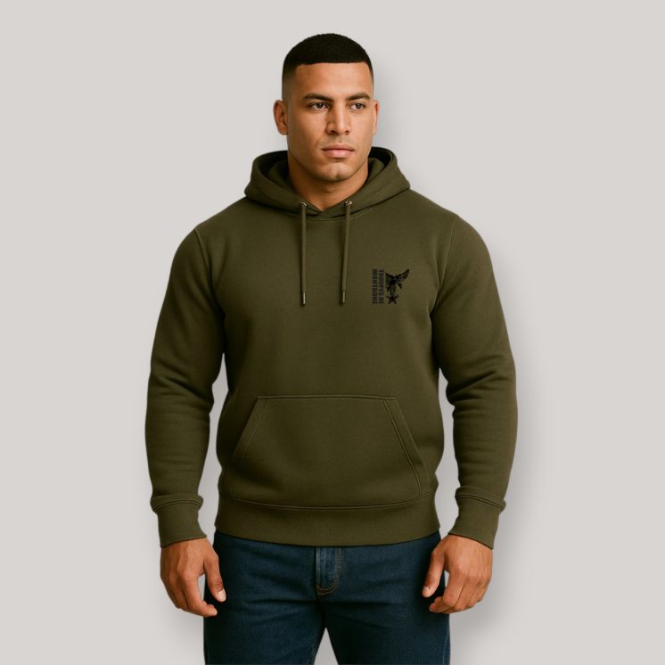 Sweat-shirt Troupes de Montagne design Kaki