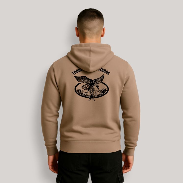 Sweat-shirt Troupes de Montagne Moka