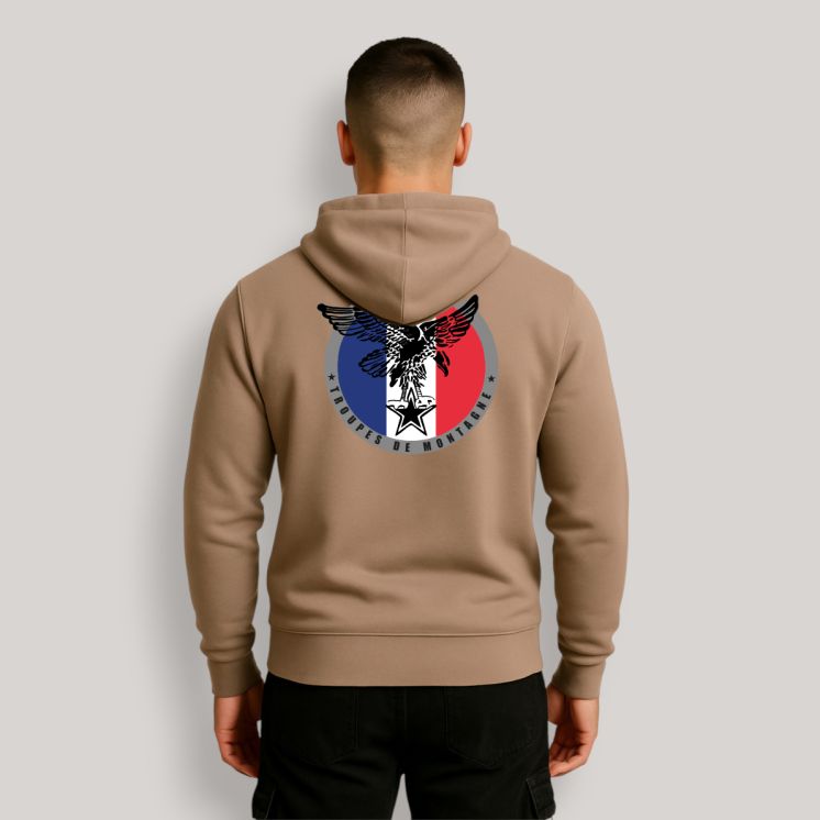Sweat-shirt Toupes de Montagne France Moka