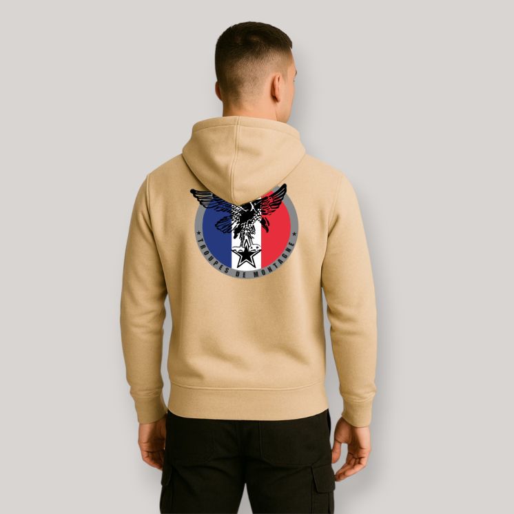 Sweat-shirt Toupes de Montagne Française Light Sand