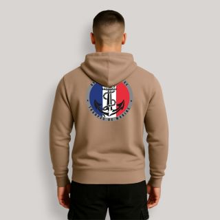 Sweat-shirt Troupes de Marine France Moka
