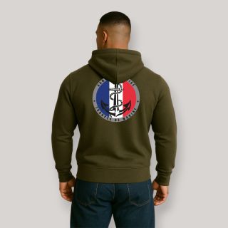 Sweat-shirt Troupes de Marine France Kaki