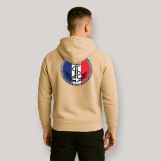 Sweat-shirt Troupes de Marine France Light Sand