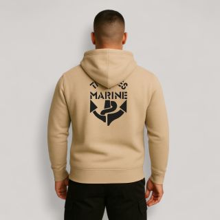 Sweat-shirt Troupes de Marine Light Sand