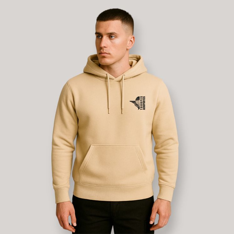 Sweat-shirt Troupes Aéroportées design Light Sand