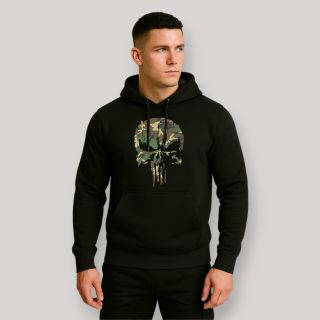 Sweat-shirt Punisher Camo Noir