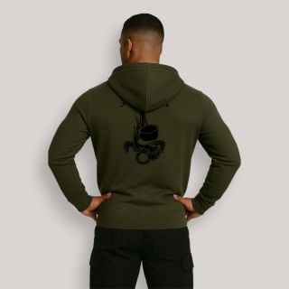 Sweat-shirt zippé Légion Etrangère Kakhi