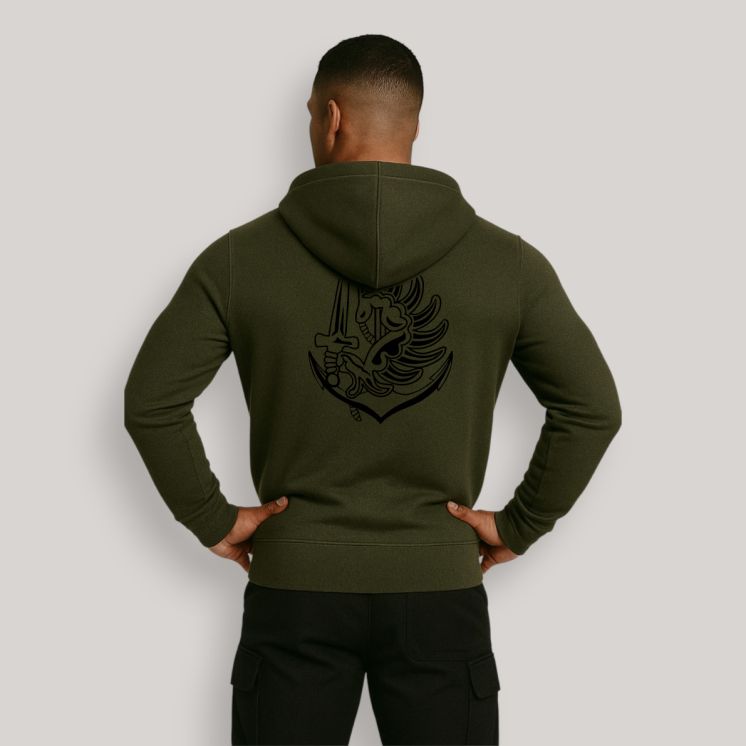 Sweat-shirt zippé para Colo Kakhi