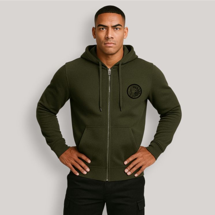 Sweat-shirt zippé para Métro Kakhi