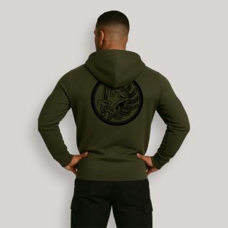 Sweat-shirt zippé para Métro Kakhi