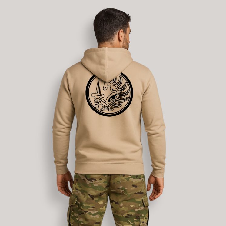 Sweat-shirt zippé para Métro Light Sand