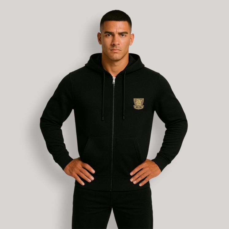 Sweat-shirt zippé Commandos Marine Noir