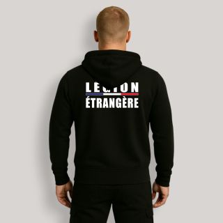 Sweat-shirt zippé Légion Etrangère Liseré Noir
