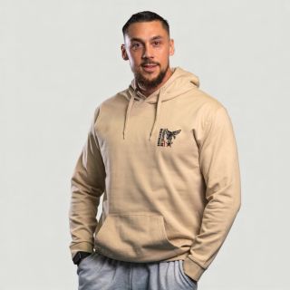 Sweat-shirt brodé Troupes de Montagne Light Sand