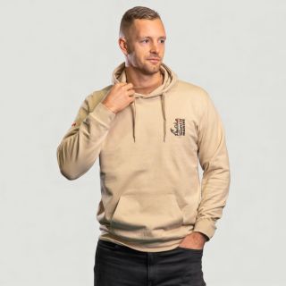 Sweat-shirt brodé Troupes de Marine Light Sand