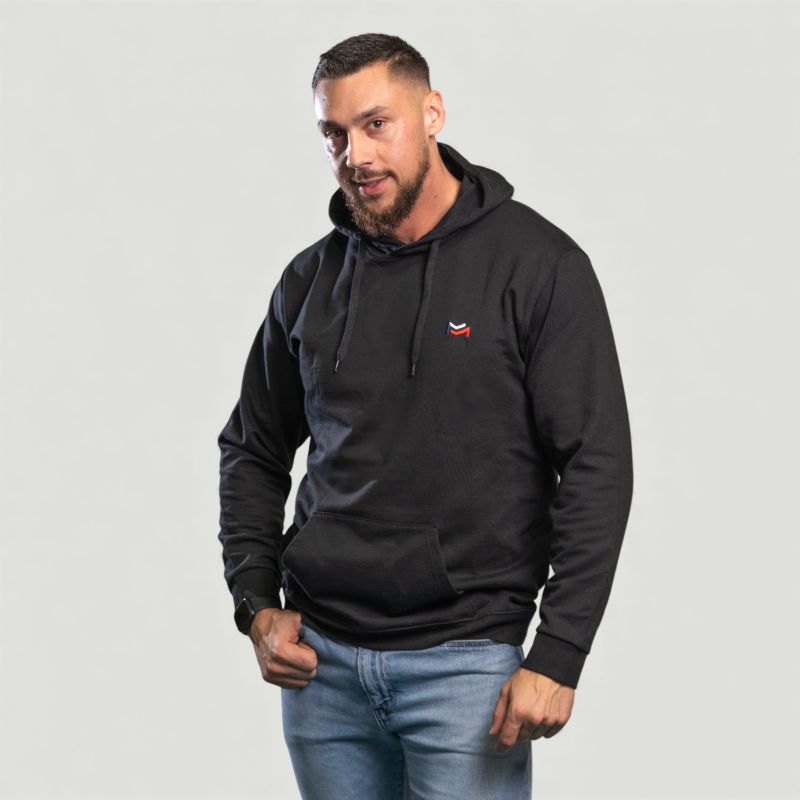 Sweat-shirt brodé Force & Honneur Noir