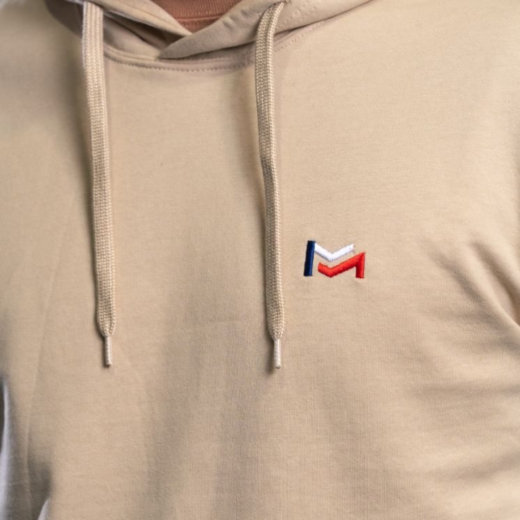 Sweat-shirt brodé Force & Honneur Light Sand