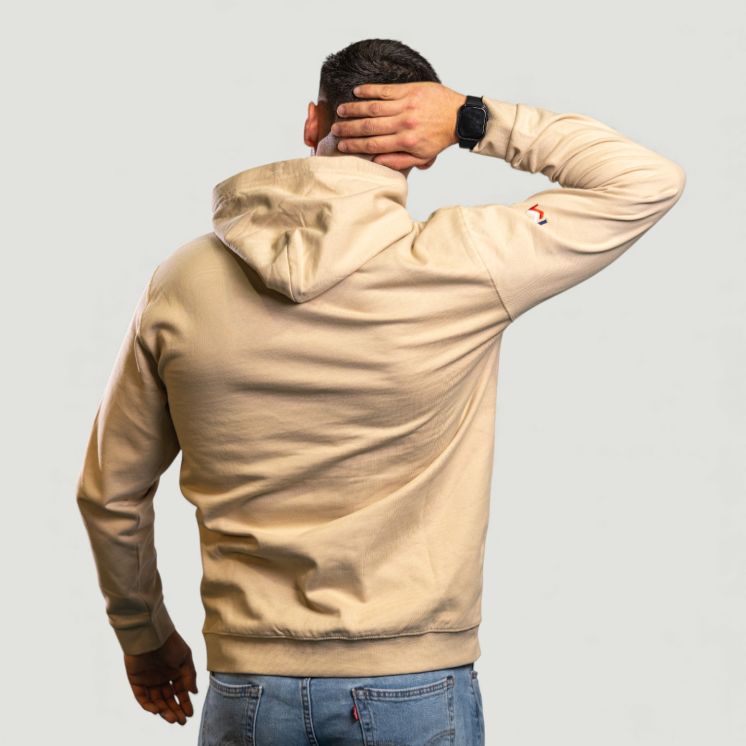 Sweat-shirt brodé Force & Honneur France Light Sand