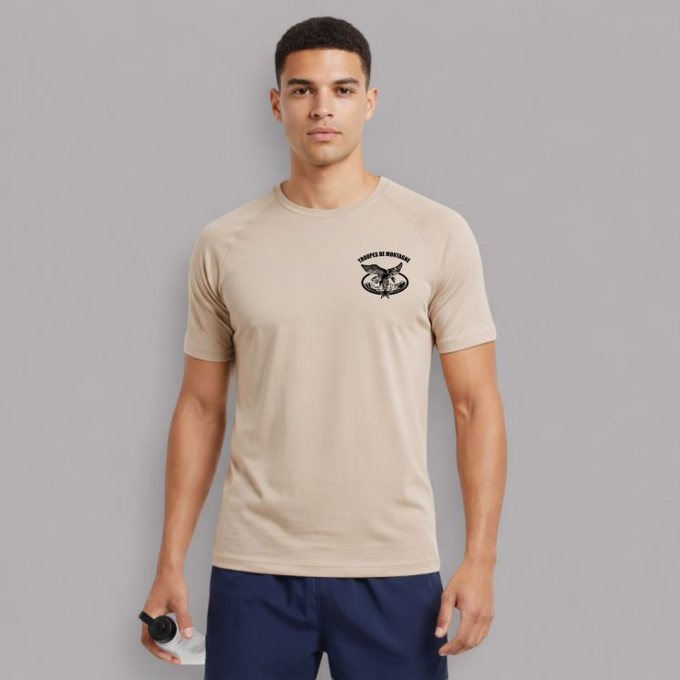 Tee-shirt Troupes de Montagne CONTROL DRY Coyote