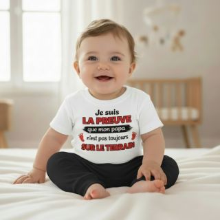 T-shirt mini soldat Papa à la Maison blanc