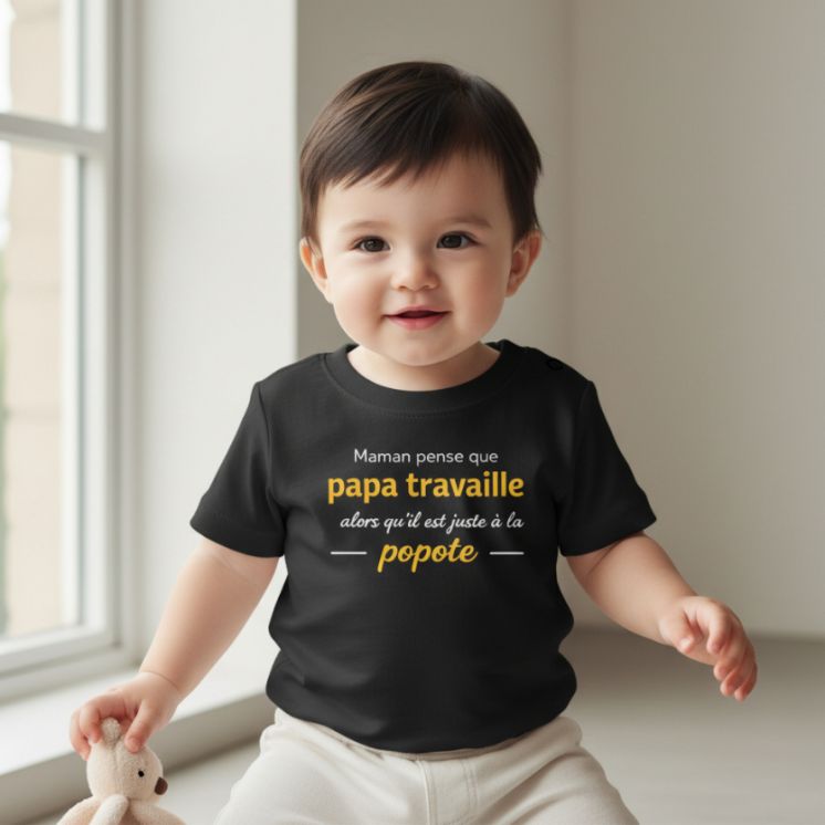 T-shirt mini soldat Opération Popote noir