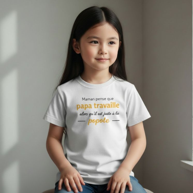 T-shirt mini soldat Opération Popote blanc