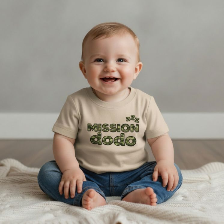 T-shirt mini soldat Mission Dodo sable